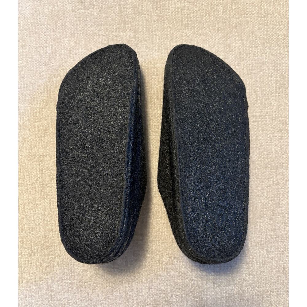 Birkenstock Zermatt Dark Grey Wool Shearling Slippers Size 38 Narrow L7 M5 - Picture 13 of 13